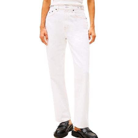 Jean Droit Blanc Femme Tommy Hilfiger Layla