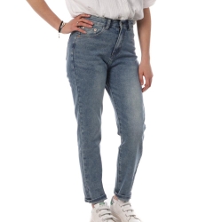 Jean Mom Fit Bleu Femme Monday Premium LW-370