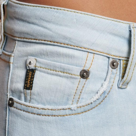 Jean Skinny Bleu Clair Femme Superdry Vintage Rise