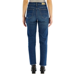 Jean Slim Bleu Foncé Femme Salsa True Cropped