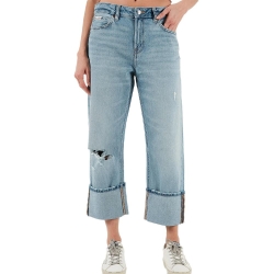 Jean Loose Bleu Femme Calvin Klein Jeans Relaxed
