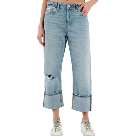 Jean Loose Bleu Femme Calvin Klein Jeans Relaxed