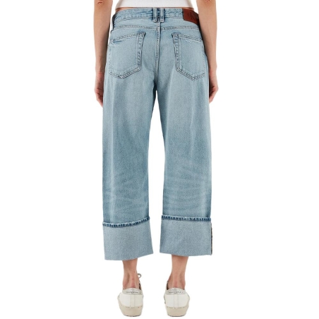Jean Loose Bleu Femme Calvin Klein Jeans Relaxed