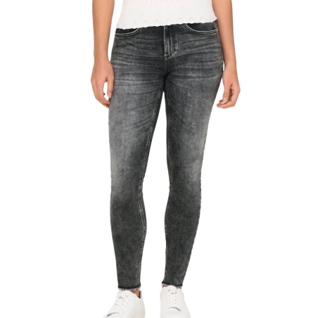 Jean Skinny Gris/Noir Femme Only Mid Ankle