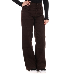 Jean Loose Marron Femme Monday Premium 1887F