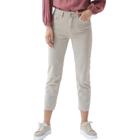 Jean Slim Beige Femme Salsa 125994