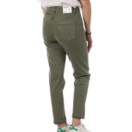 Jean Droit Kaki Femme Monday Premium LW-348