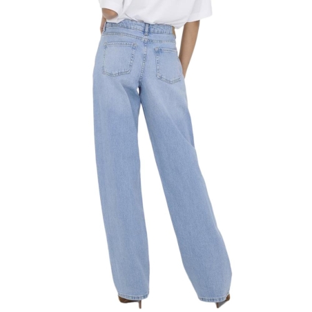 Jean Droit Taille Basse Bleu Clair Femme JDY Katie 1006