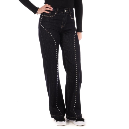 Jean Loose Bleu Brut Femme Monday Premium 1807