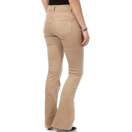 Jean Beige Femme My Tina's Evase