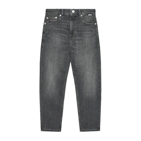 Jeans Mom Fuselé Gris Femme Tommy Hilfiger
