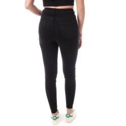 Jean Slim à Strass Noir Femme Monday Premium Strass