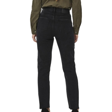 Jean Taille Haute Noir Femme Vero Moda Cut 10247008