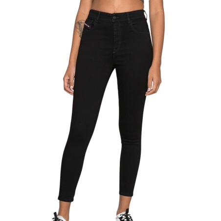 Jean Super Skinny Noir Femme Diesel Slandy