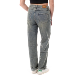 Jean Droit Gris Femme Monday Premium Vintage
