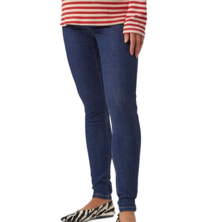 Jeans Skinny Bleu Foncé Femme Mamalicous Cilia