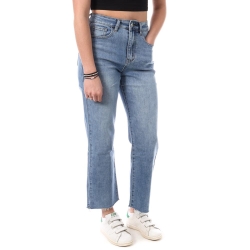 Jean Droit Bleu Femme Monday Premium Droit Denim