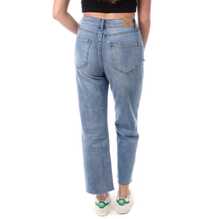 Jean Droit Bleu Femme Monday Premium Droit Denim