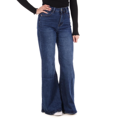 Jean Flare Bleu Femme Monday Premium 652