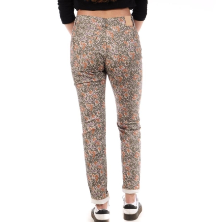 Jean Slim Vert/orange Femme Kaporal CAMIE