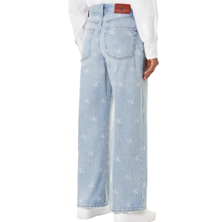 Jean Loose Bleu Femme Calvin Klein Jeans The Wide