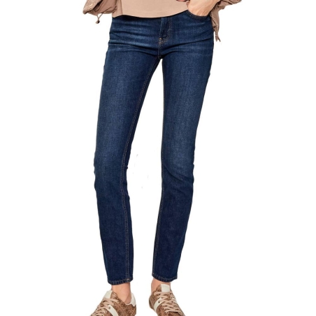 Jean Slim Bleu Femme Calvin Klein Jeans Mid Rise