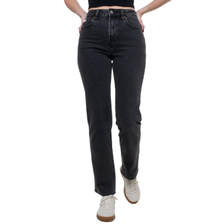 Jean Droit Noir Femme Calvin Klein Jeans LV047B909G