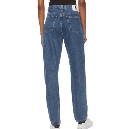 Jean Straight Fit Bleu Femme Calvin Klein Authentic