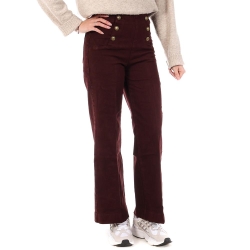 Jean Prune Femme Oraije Ankle Wide Victorine