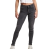 Jean Skinny Noir Femme Superdry Mid Rise