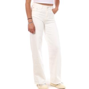 Jean Loose Blanc Femme Monday Premium Wide