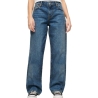 Jean Loose Bleu Femme Superdry Mid Rise Wide