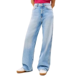 Jean Ample Bleu Délavé Femme Tommy Hilfiger Bi0112
