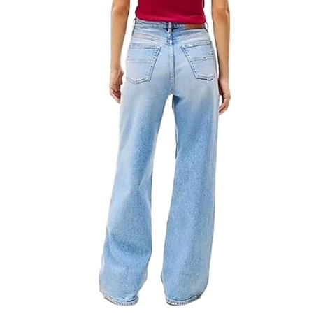 Jean Ample Bleu Délavé Femme Tommy Hilfiger Bi0112
