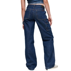 Jean Bleu Femme Superdry Rise Carpenter