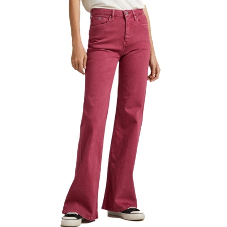 Jean Evasé Rouge Femme Pepe Jeans Willa