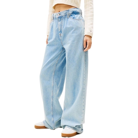 Jean Ample Bleu Femme Tommy Hilfiger Paperbag