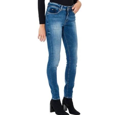 Jean Slim Bleu Foncé Femme Kaporal