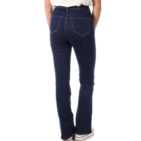 Jean Bleu Femme Monday Premium Jean Bouton