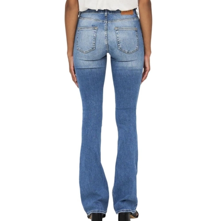 Jean Flared Bleu Clair Femme Only Blush Mid Flared