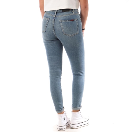 Jean Skinny Bleu Femme Superdry Vintage High Rise