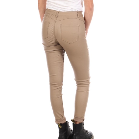 Pantalon Skinny enduit Beige Monday Premiums