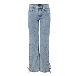 Jean Droit Bleu Femme Pieces Fenda