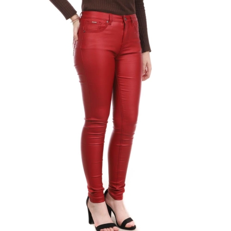 Pantalon skinny enduit Rouge Monday Premium