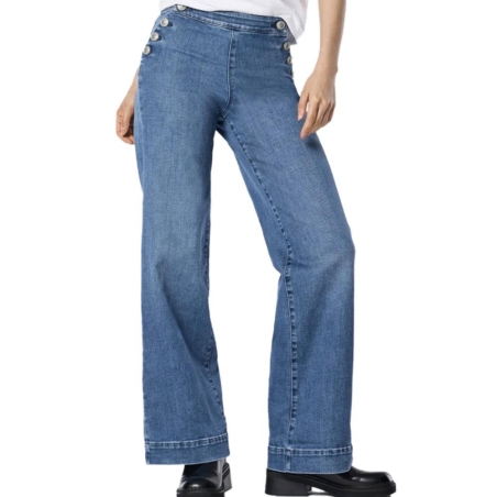 Jean Loose Bleu Moyen Femme Bleu Only Mollie