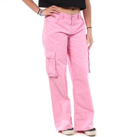 Pantalon Cargo Rose Femme Jennyfer PLOUF
