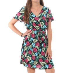 Robe Noire à fleurs Femme Vero Moda Easy