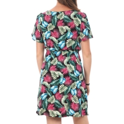 Robe Noire à fleurs Femme Vero Moda Easy