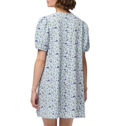 Robe Fleuris Bleu Femme Pieces Talia