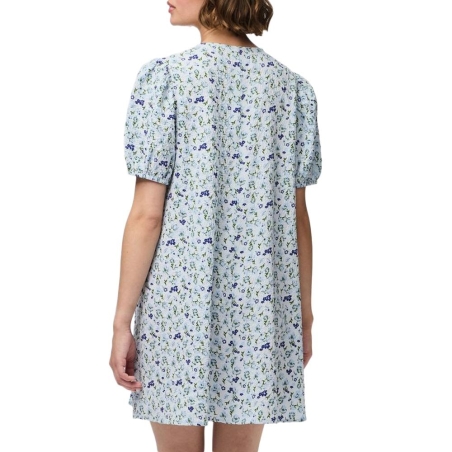 Robe Fleuris Bleu Femme Pieces Talia